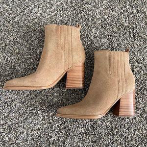 Oshay Natural Suede Bootie